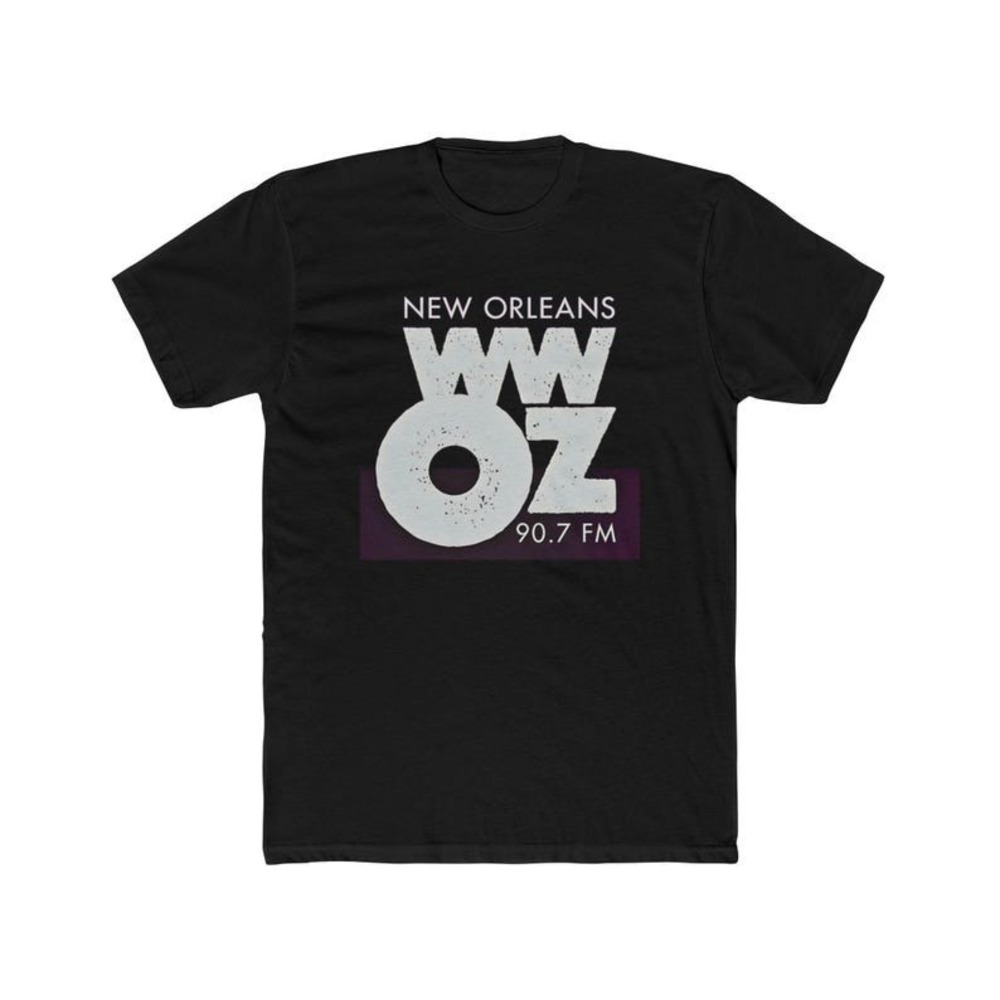 WWOZ  Orleans Jazz Music Station Cotton Crew Tee